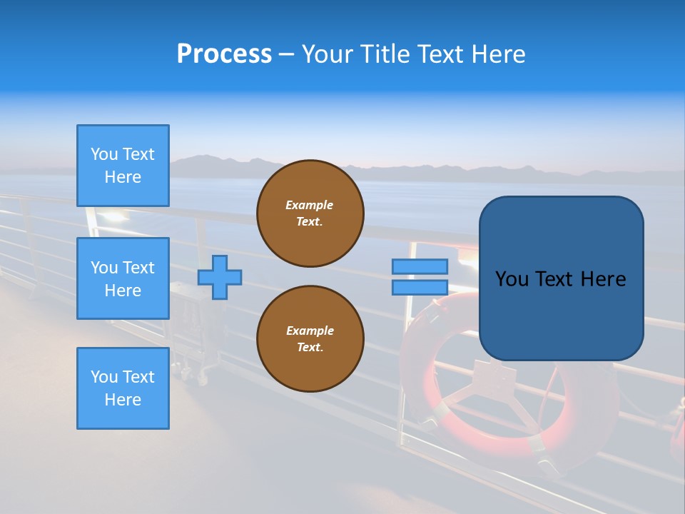 Board Cruise Ship PowerPoint Template