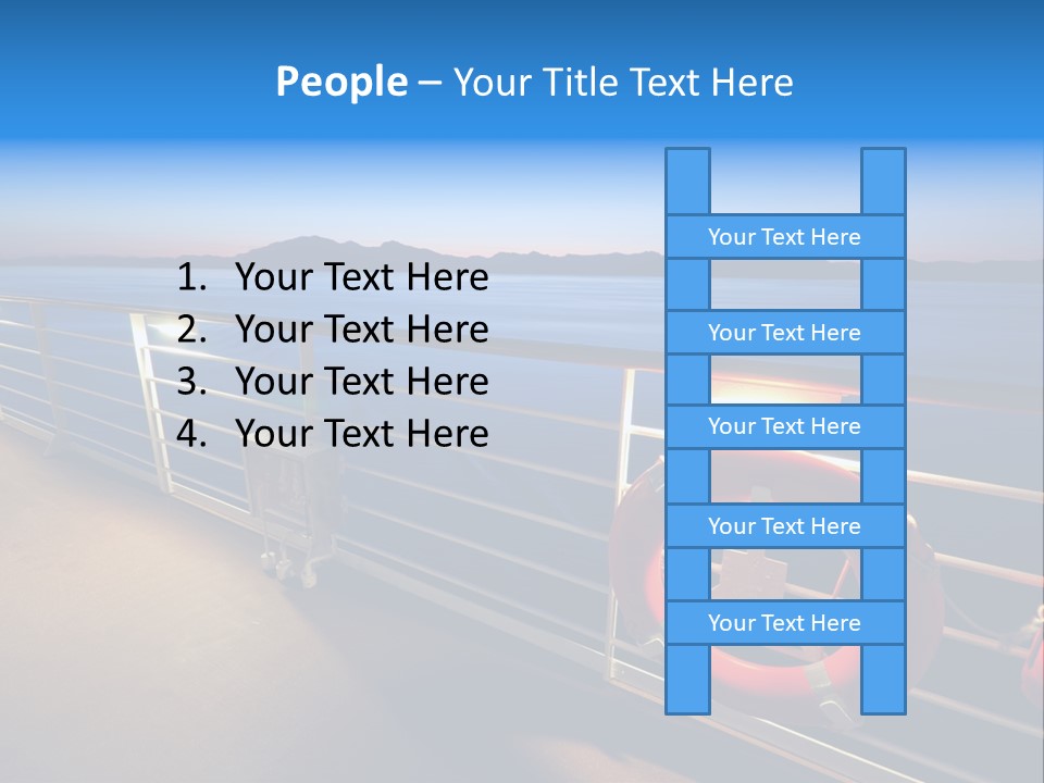 Board Cruise Ship PowerPoint Template