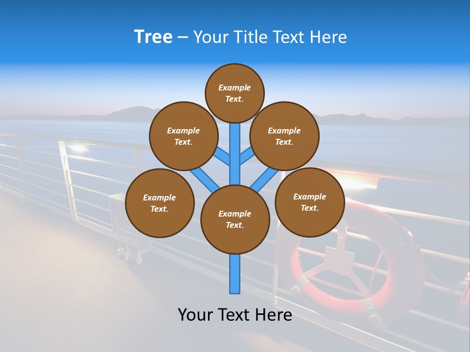 Board Cruise Ship PowerPoint Template