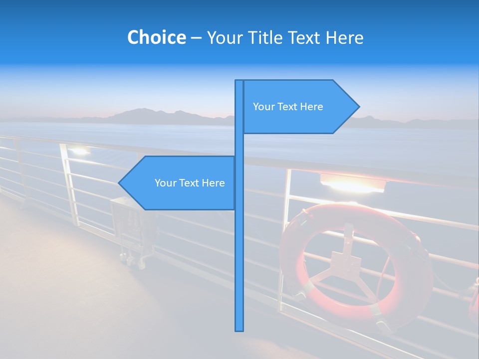 Board Cruise Ship PowerPoint Template