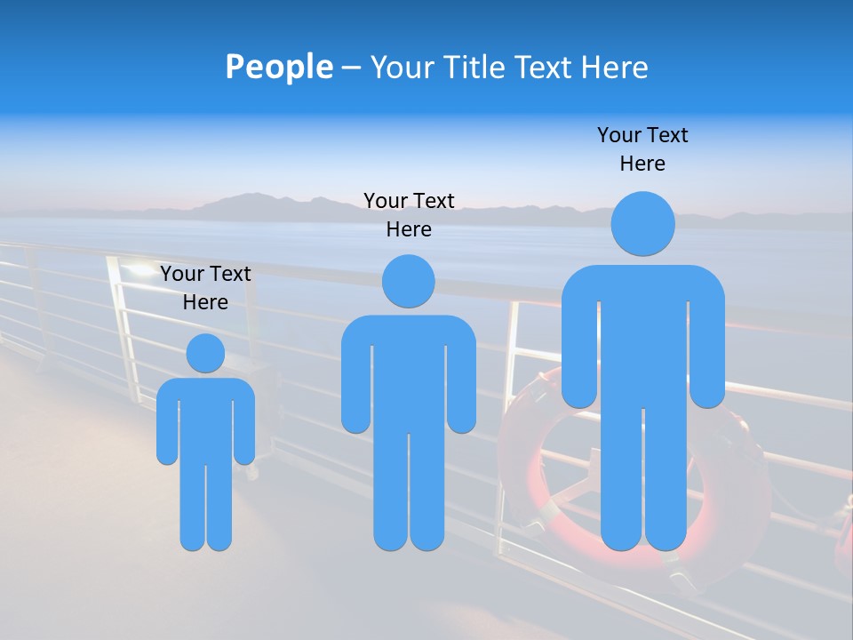 Board Cruise Ship PowerPoint Template