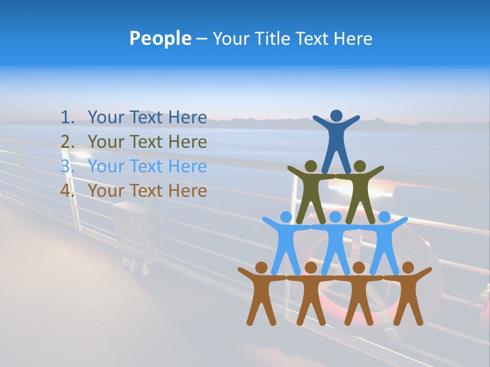 Board Cruise Ship PowerPoint Template