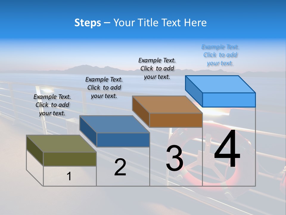 Board Cruise Ship PowerPoint Template