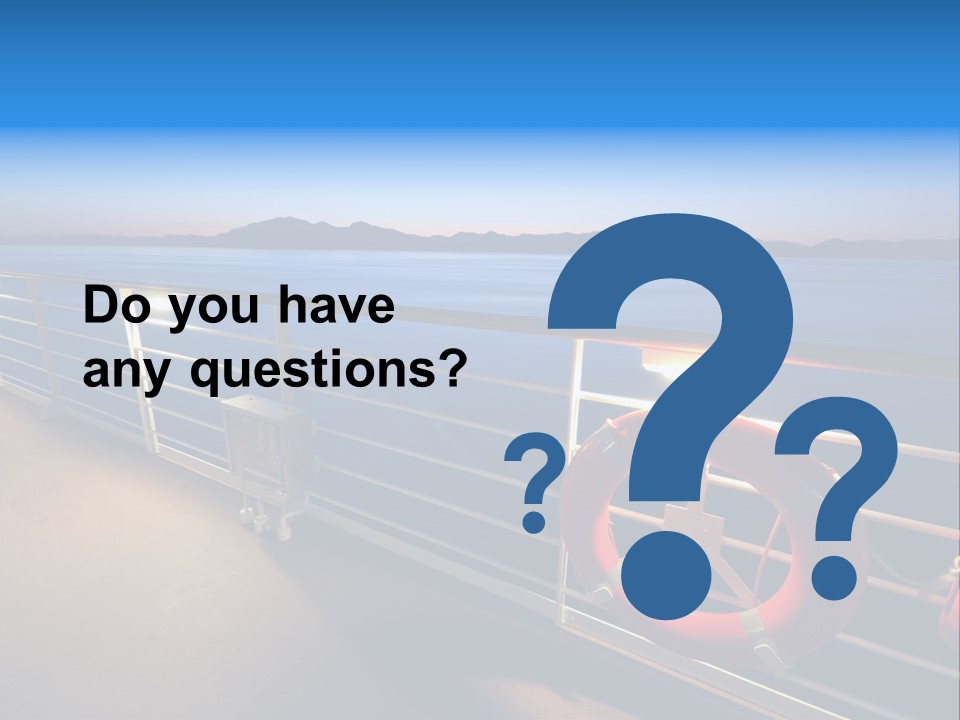 Board Cruise Ship PowerPoint Template