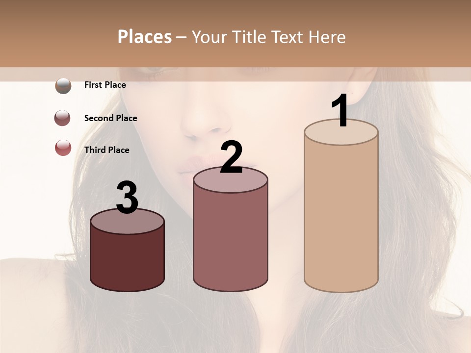 One Piece Human Hair Extensions Clip PowerPoint Template