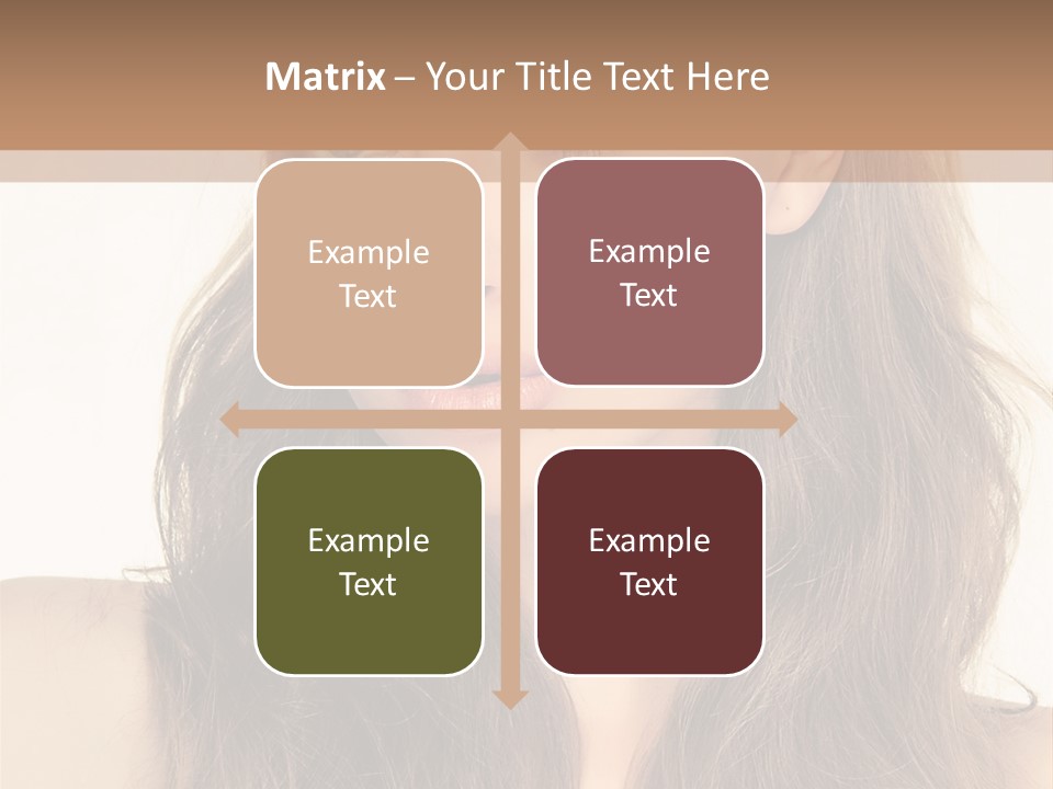 One Piece Human Hair Extensions Clip PowerPoint Template