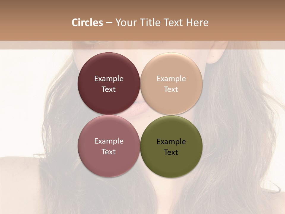 One Piece Human Hair Extensions Clip PowerPoint Template