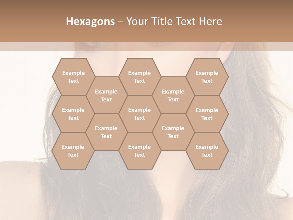 One Piece Human Hair Extensions Clip PowerPoint Template