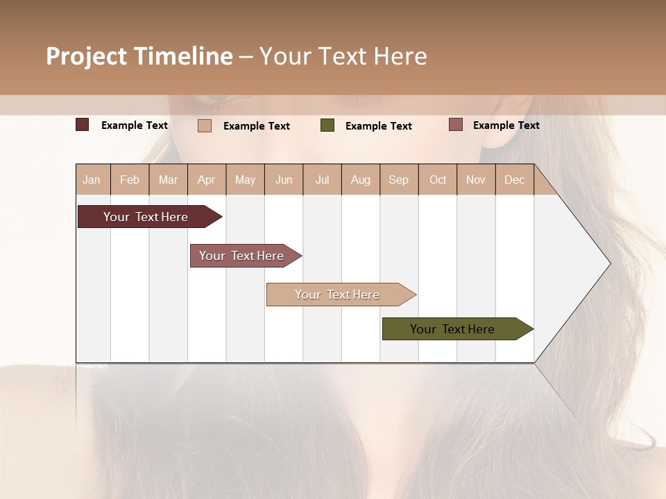 One Piece Human Hair Extensions Clip PowerPoint Template