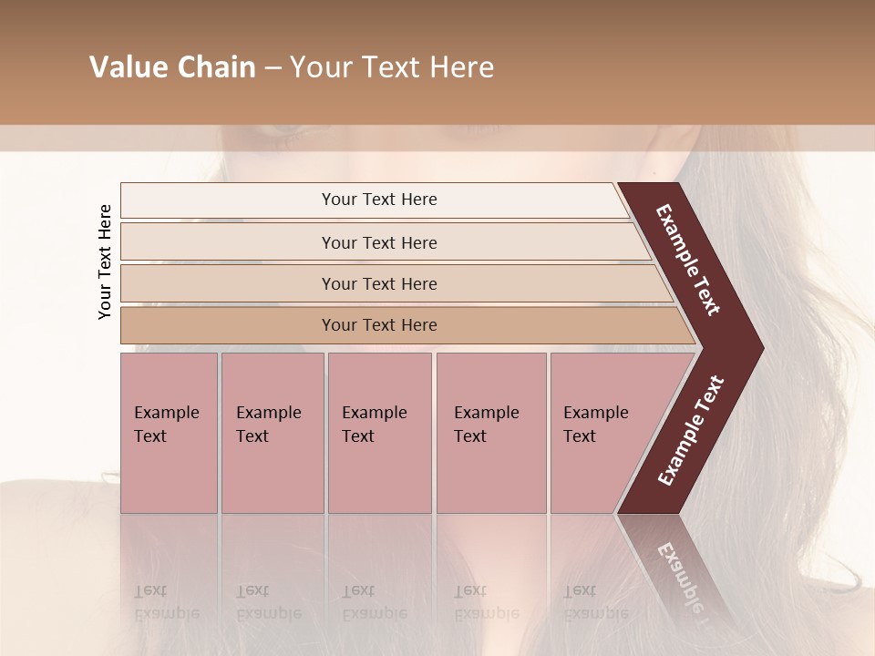 One Piece Human Hair Extensions Clip PowerPoint Template