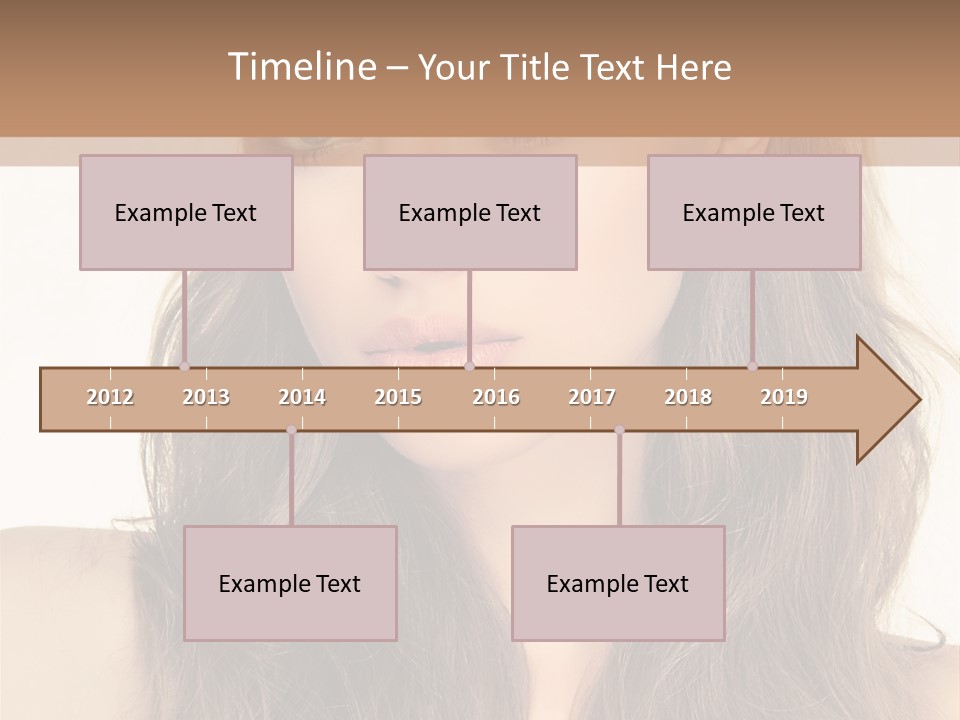 One Piece Human Hair Extensions Clip PowerPoint Template