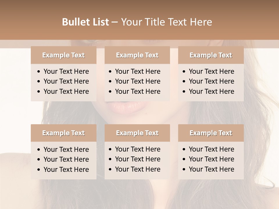 One Piece Human Hair Extensions Clip PowerPoint Template