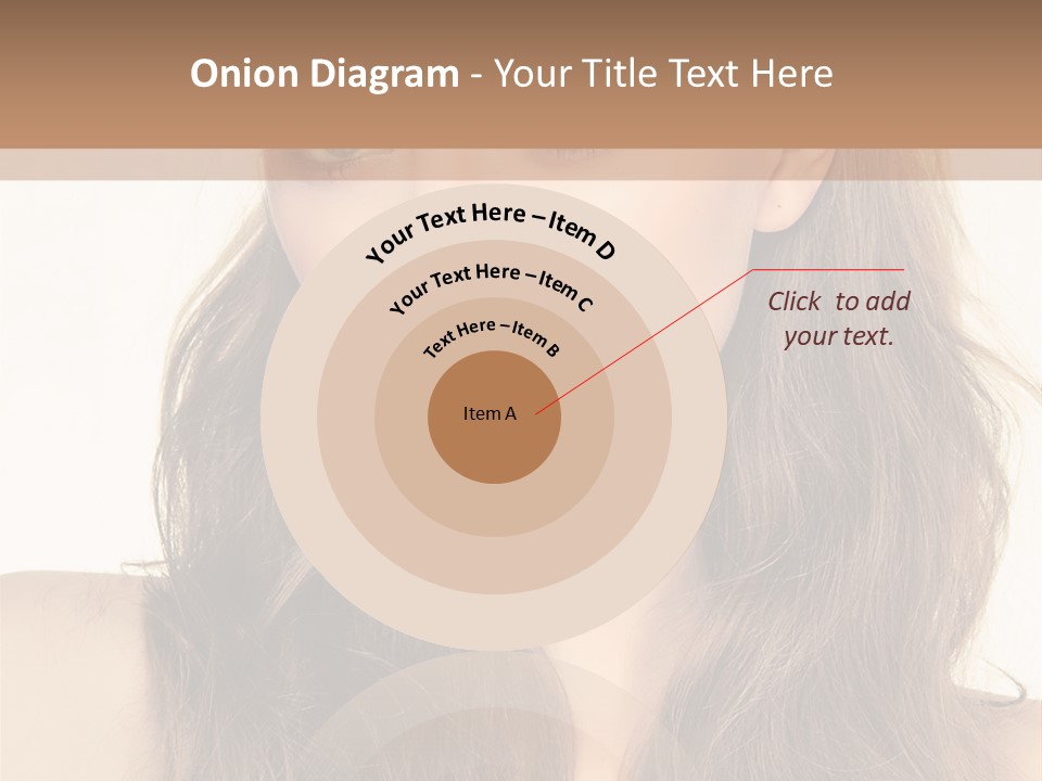 One Piece Human Hair Extensions Clip PowerPoint Template