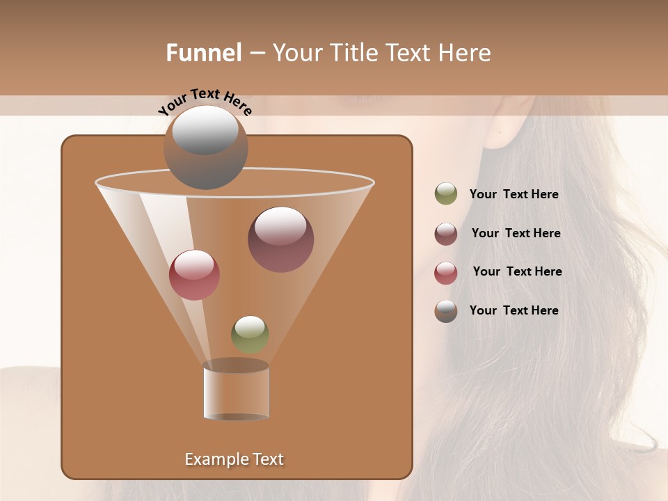 One Piece Human Hair Extensions Clip PowerPoint Template