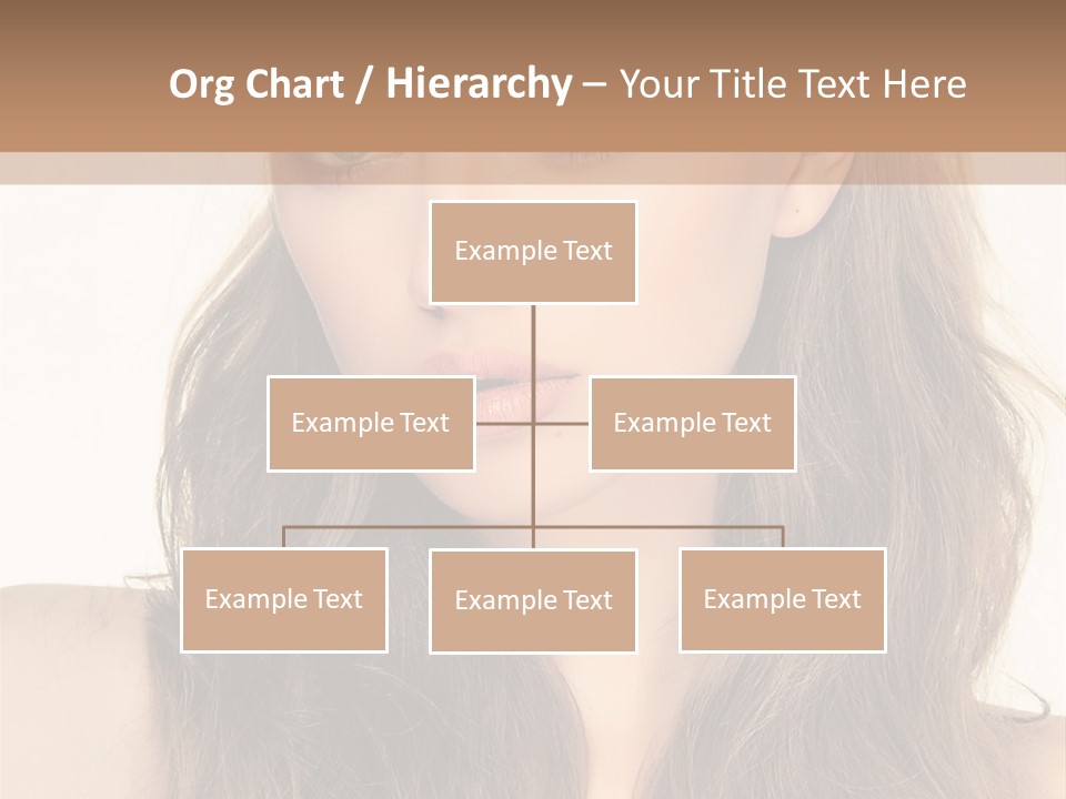 One Piece Human Hair Extensions Clip PowerPoint Template