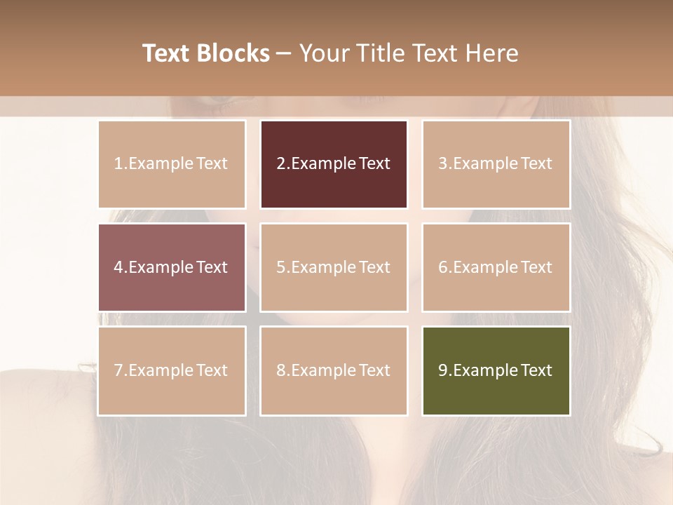 One Piece Human Hair Extensions Clip PowerPoint Template