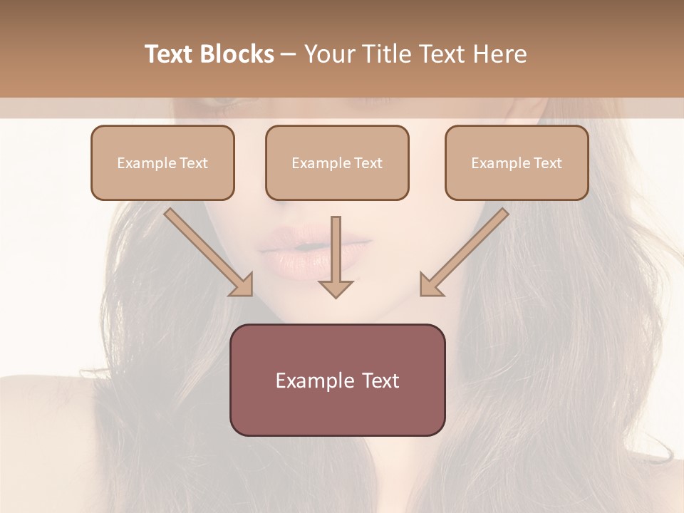 One Piece Human Hair Extensions Clip PowerPoint Template