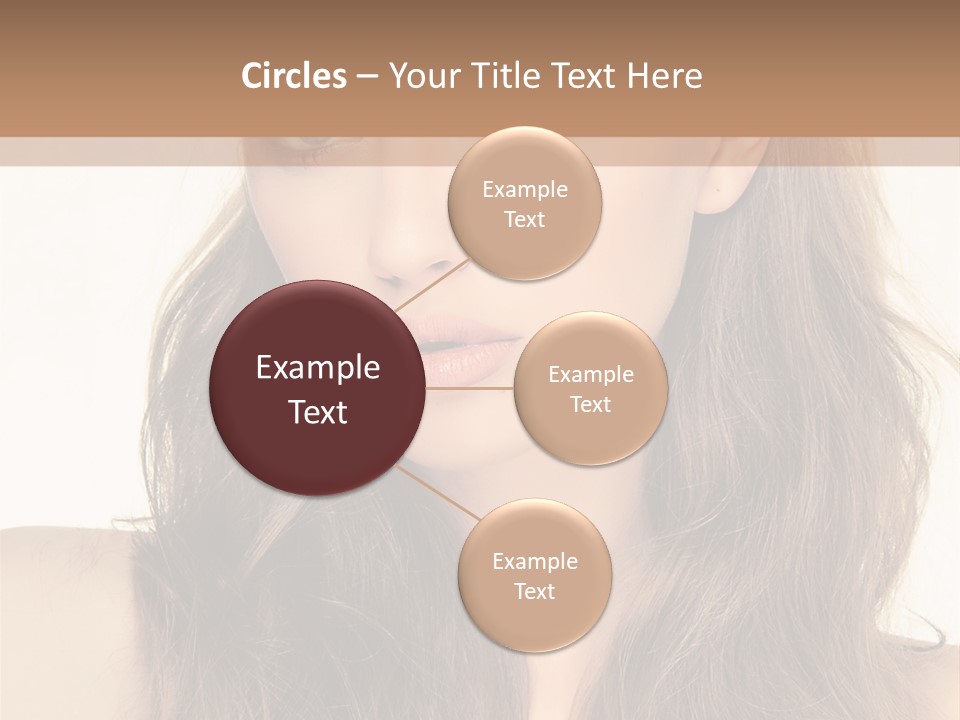 One Piece Human Hair Extensions Clip PowerPoint Template