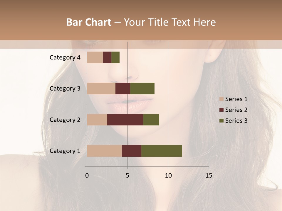 One Piece Human Hair Extensions Clip PowerPoint Template