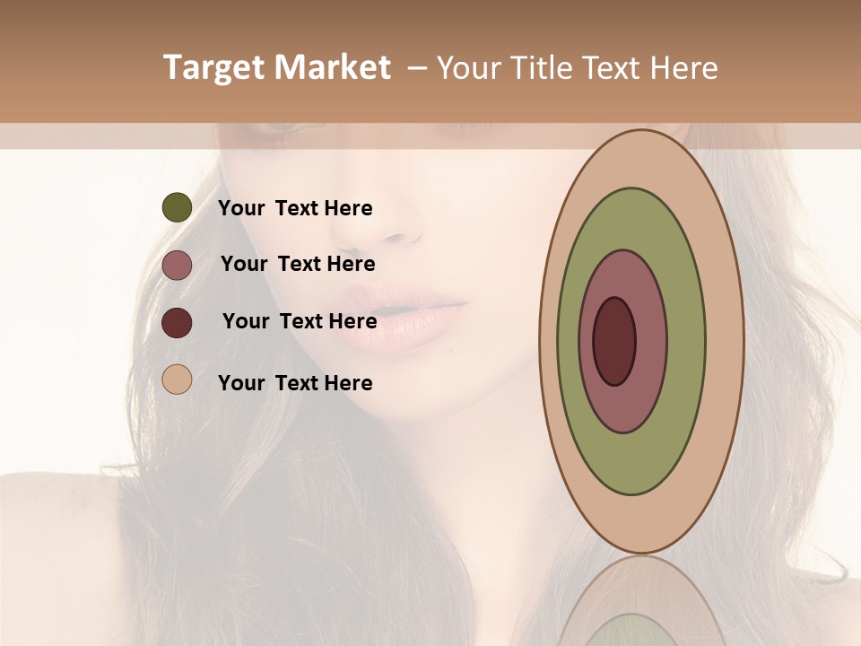 One Piece Human Hair Extensions Clip PowerPoint Template