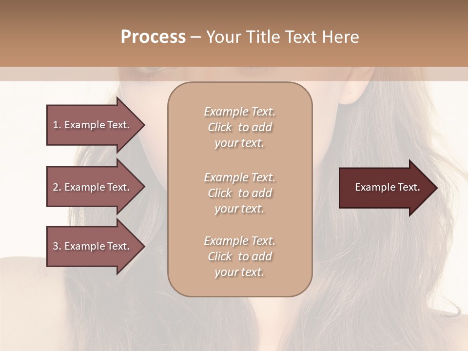 One Piece Human Hair Extensions Clip PowerPoint Template