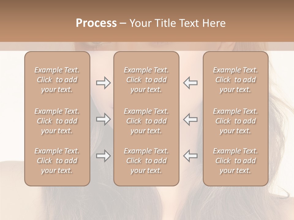 One Piece Human Hair Extensions Clip PowerPoint Template