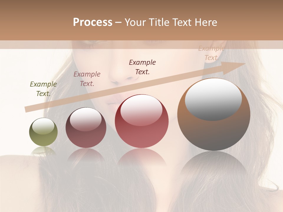 One Piece Human Hair Extensions Clip PowerPoint Template