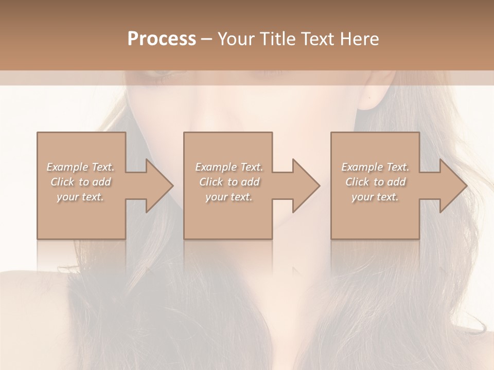 One Piece Human Hair Extensions Clip PowerPoint Template