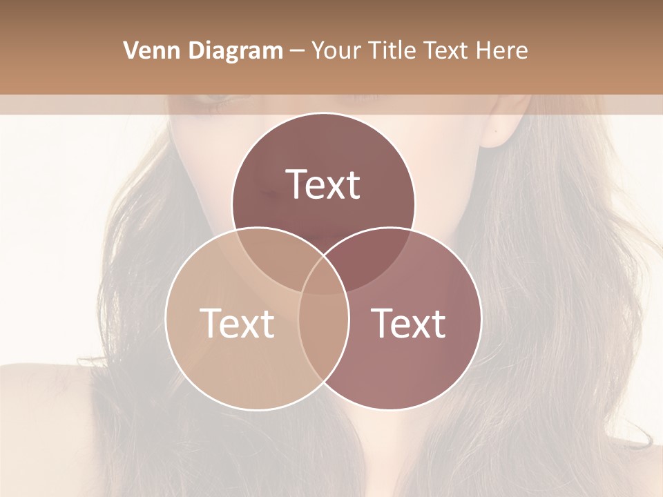 One Piece Human Hair Extensions Clip PowerPoint Template