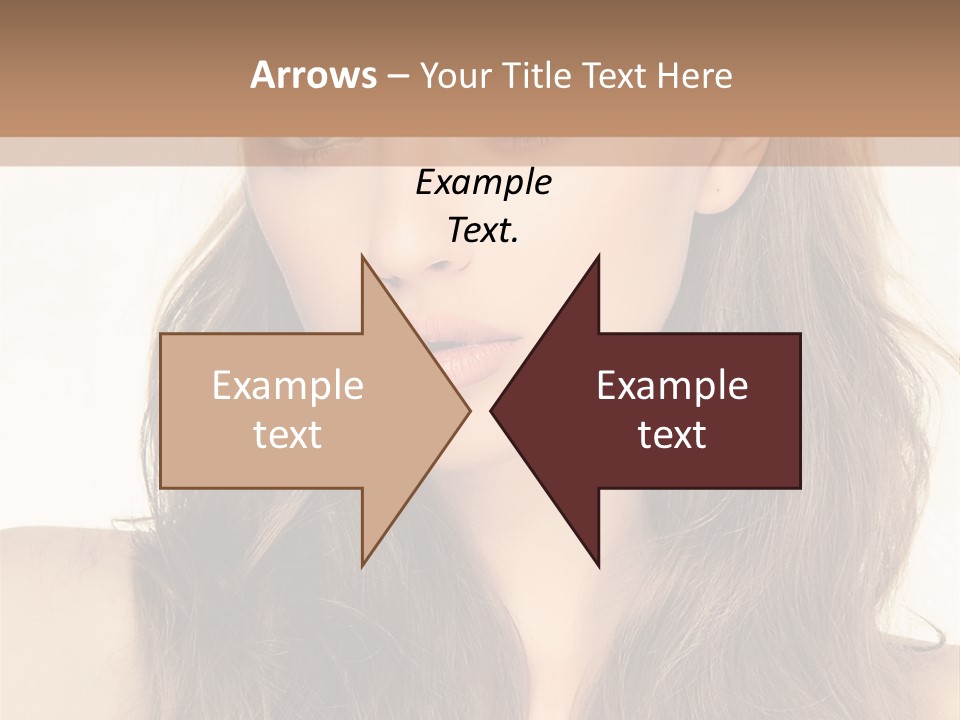 One Piece Human Hair Extensions Clip PowerPoint Template