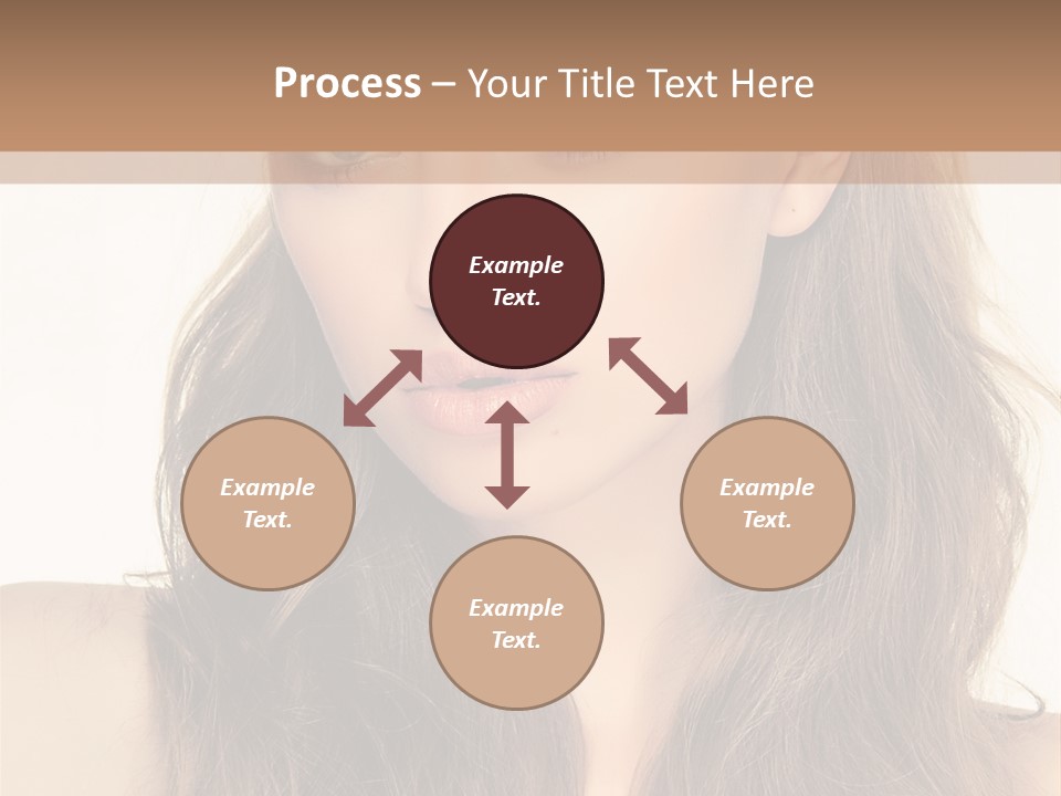 One Piece Human Hair Extensions Clip PowerPoint Template