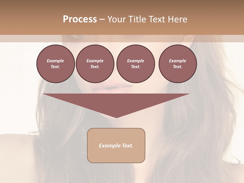 One Piece Human Hair Extensions Clip PowerPoint Template