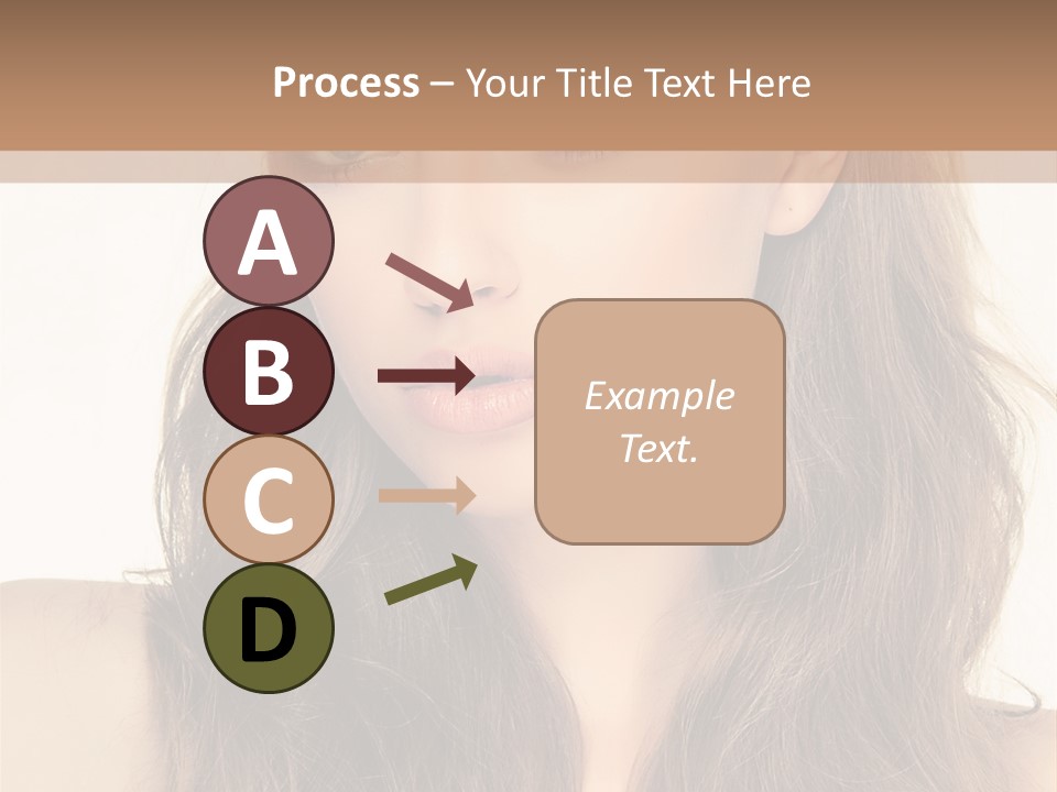 One Piece Human Hair Extensions Clip PowerPoint Template