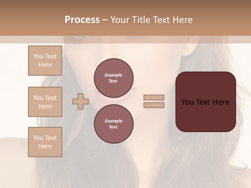 One Piece Human Hair Extensions Clip PowerPoint Template