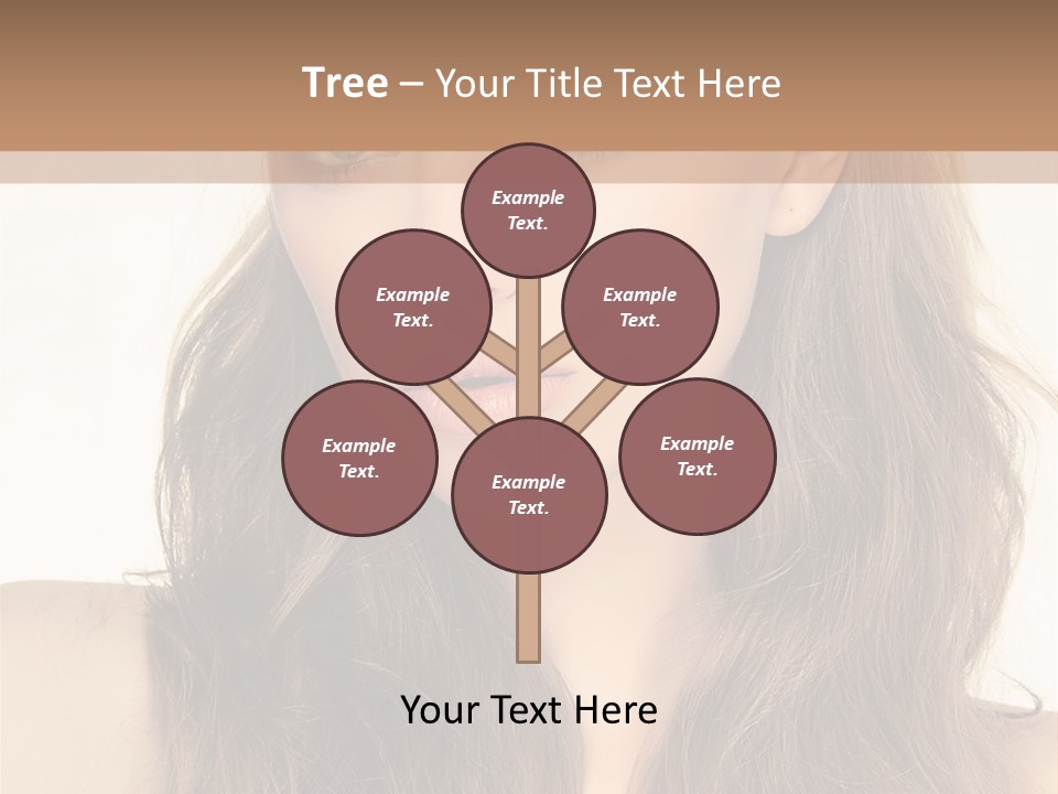 One Piece Human Hair Extensions Clip PowerPoint Template