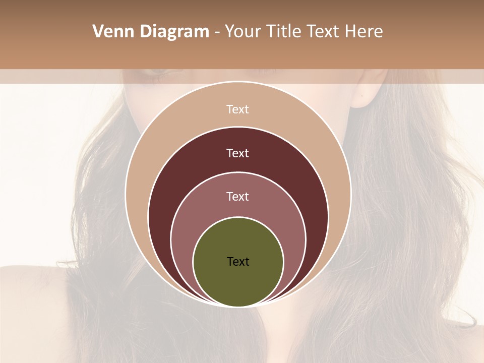 One Piece Human Hair Extensions Clip PowerPoint Template