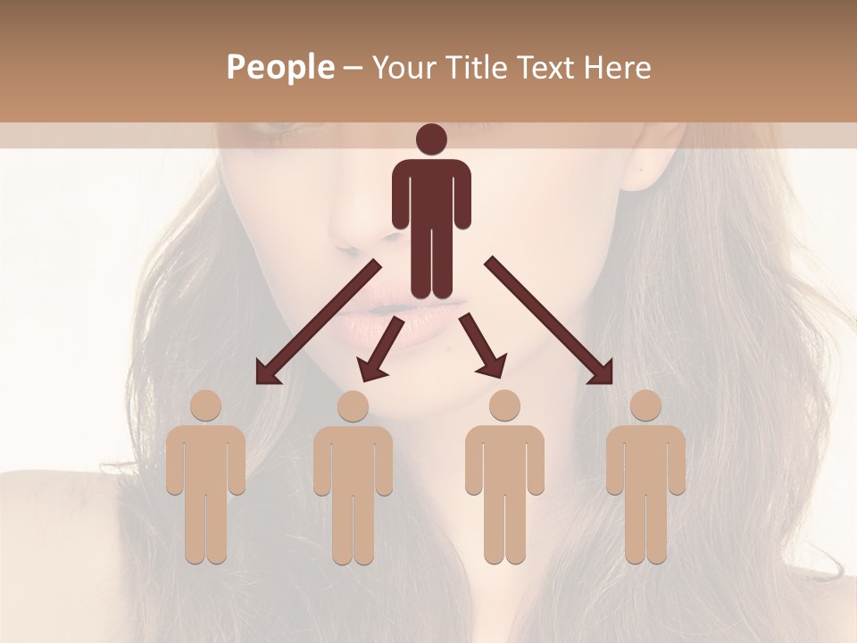 One Piece Human Hair Extensions Clip PowerPoint Template