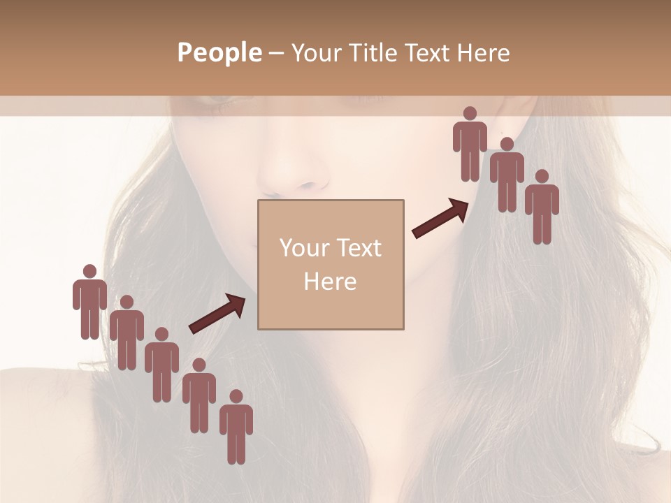 One Piece Human Hair Extensions Clip PowerPoint Template