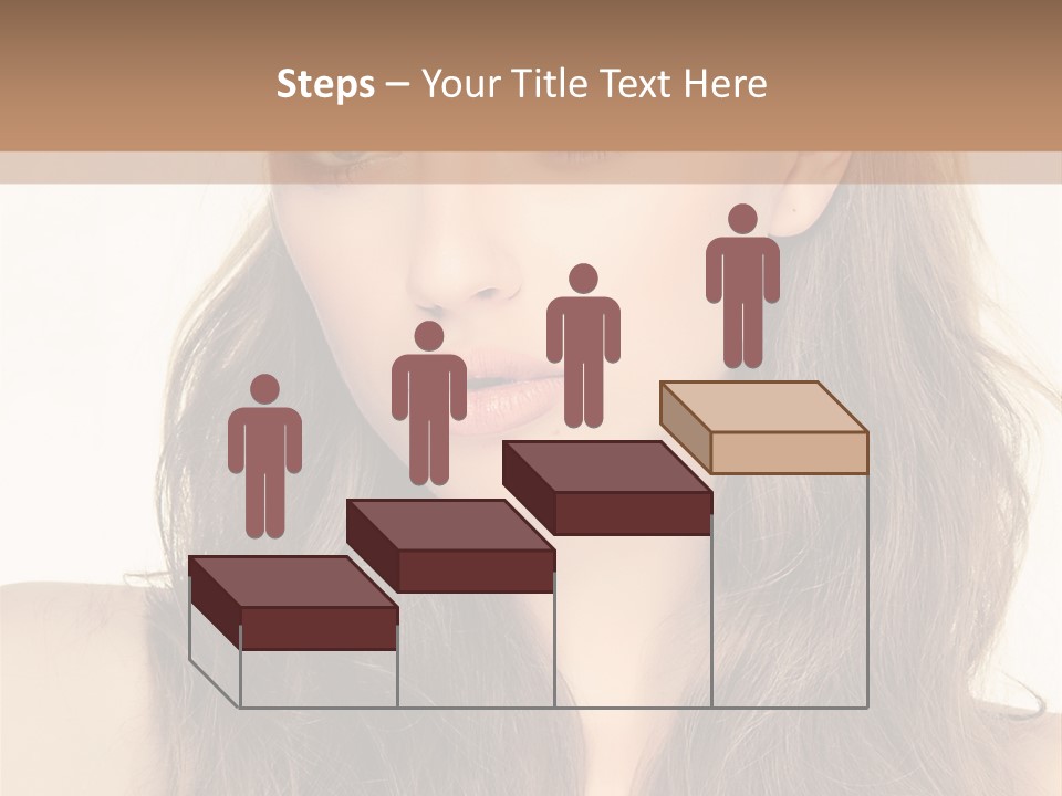 One Piece Human Hair Extensions Clip PowerPoint Template