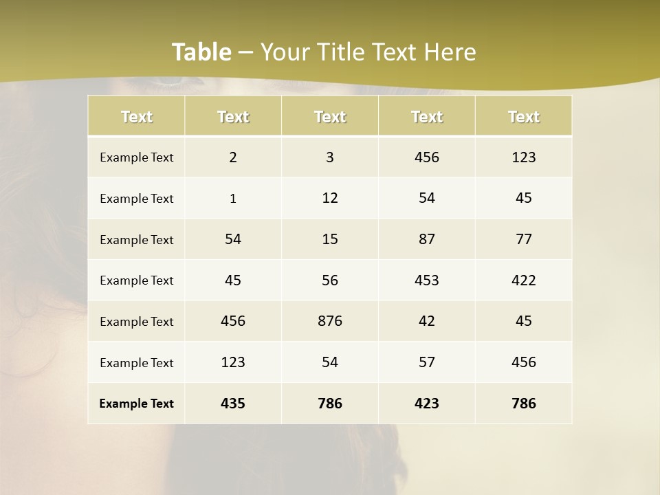 Autumn Portrait PowerPoint Template