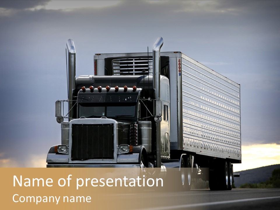Truck Driving PowerPoint Template