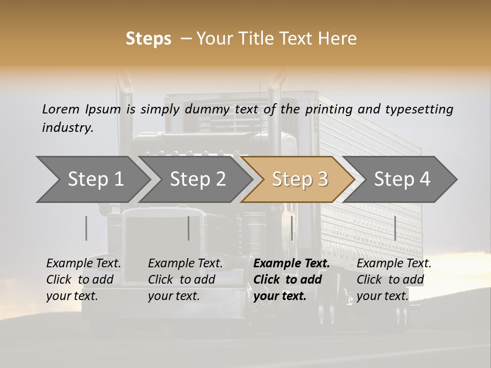 Truck Driving PowerPoint Template