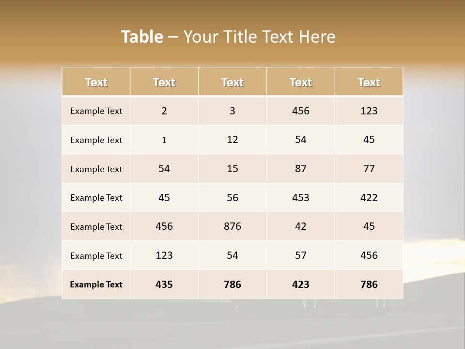 Truck Driving PowerPoint Template