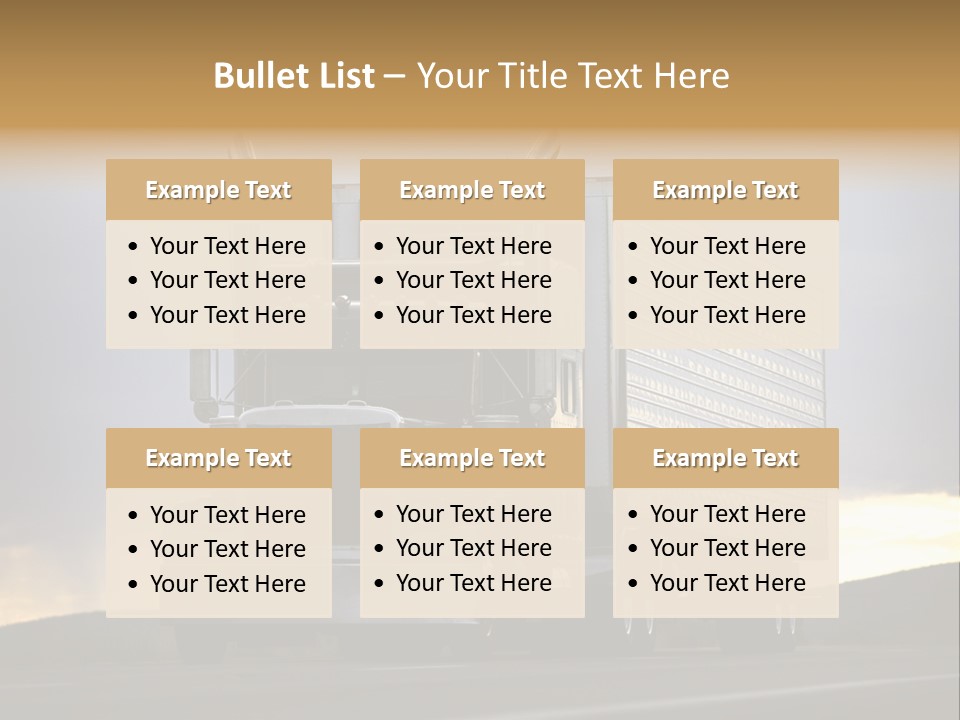 Truck Driving PowerPoint Template