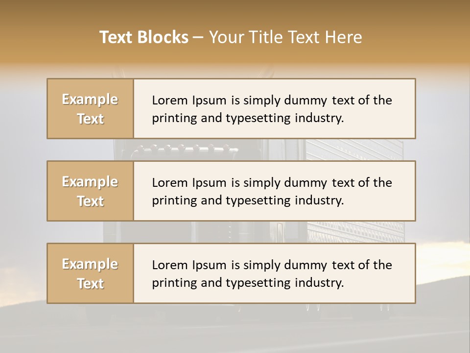 Truck Driving PowerPoint Template