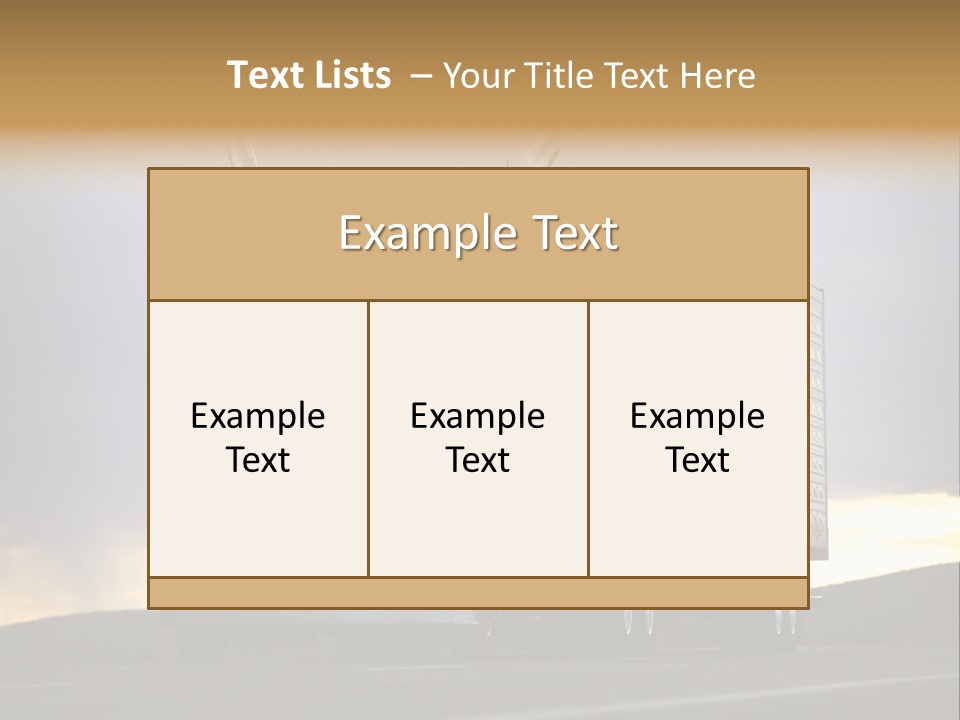 Truck Driving PowerPoint Template