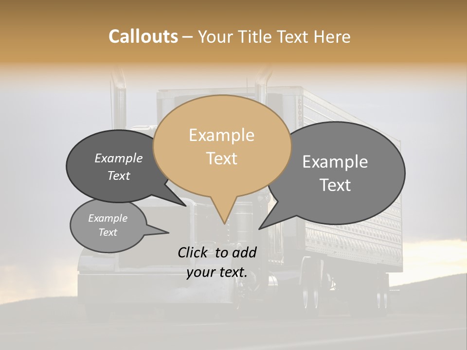 Truck Driving PowerPoint Template