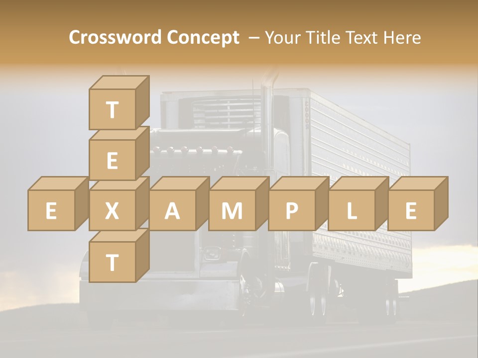 Truck Driving PowerPoint Template