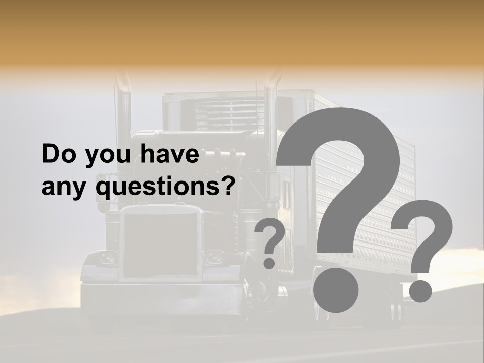 Truck Driving PowerPoint Template