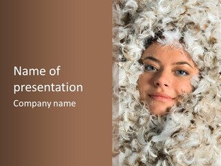 Enjoyment Look Female PowerPoint Template